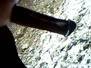 Man jerks off huge horse penis while taping himself